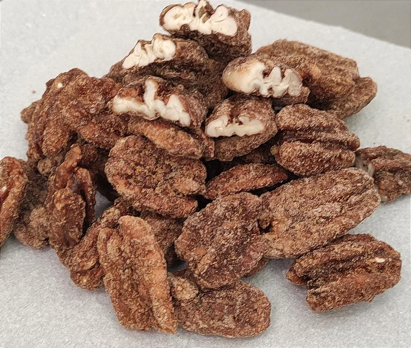 NOZES PECAN ACUCAR DEMERARA E GERGELIM